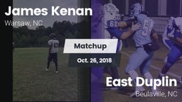 Matchup: Kenan  vs. East Duplin  2018
