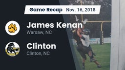 Recap: James Kenan  vs. Clinton  2018