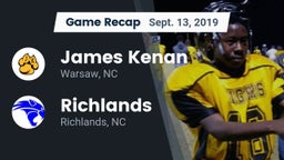 Recap: James Kenan  vs. Richlands  2019