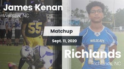 Matchup: Kenan  vs. Richlands  2020