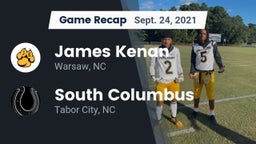 Recap: James Kenan  vs. South Columbus  2021