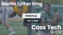 Matchup: Martin Luther King H vs. Cass Tech  2016