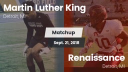 Matchup: Martin Luther King H vs. Renaissance  2018