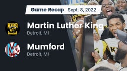 Recap: Martin Luther King  vs. Mumford  2022