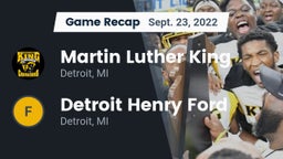 Recap: Martin Luther King  vs. Detroit Henry Ford  2022