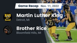 Recap: Martin Luther King  vs. Brother Rice  2022