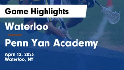 Waterloo  vs Penn Yan Academy  Game Highlights - April 12, 2023