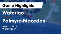 Waterloo  vs Palmyra-Macedon  Game Highlights - April 21, 2023