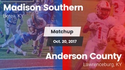 Matchup: Madison Southern vs. Anderson County  2017