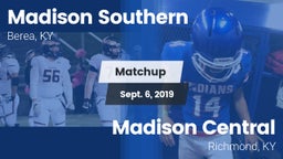 Matchup: Madison Southern vs. Madison Central  2019