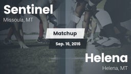 Matchup: Sentinel  vs. Helena  2016