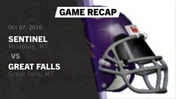 Recap: Sentinel  vs. Great Falls  2016