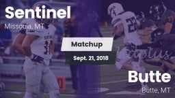 Matchup: Sentinel  vs. Butte  2018