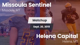 Matchup: Sentinel  vs. Helena Capital  2019