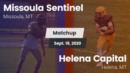 Matchup: Sentinel  vs. Helena Capital  2020
