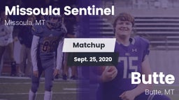 Matchup: Sentinel  vs. Butte  2020