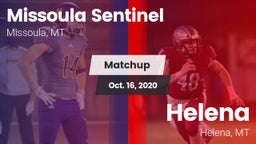 Matchup: Sentinel  vs. Helena  2020