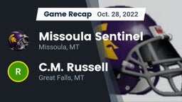 Recap: Missoula Sentinel  vs. C.M. Russell  2022