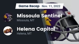 Recap: Missoula Sentinel  vs. Helena Capital  2022