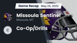 Recap: Missoula Sentinel  vs. Co-Op/Drills 2022