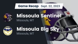 Recap: Missoula Sentinel  vs. Missoula Big Sky  2023