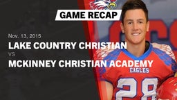 Recap: Lake Country Christian  vs. McKinney Christian Academy 2015