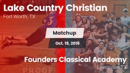 Matchup: Lake Country vs. Founders Classical Academy  2018