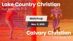 Matchup: Lake Country vs. Calvary Christian  2018