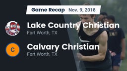 Recap: Lake Country Christian  vs. Calvary Christian  2018