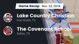 Recap: Lake Country Christian  vs. The Covenant School 2018