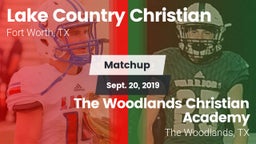 Matchup: Lake Country vs. The Woodlands Christian Academy  2019
