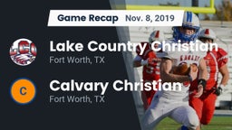 Recap: Lake Country Christian  vs. Calvary Christian  2019