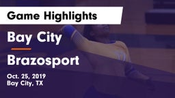 Bay City  vs Brazosport  Game Highlights - Oct. 25, 2019