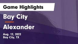 Bay City  vs Alexander  Game Highlights - Aug. 12, 2022