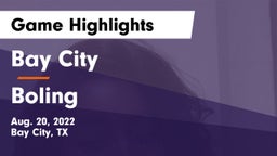 Bay City  vs Boling  Game Highlights - Aug. 20, 2022