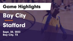 Bay City  vs Stafford  Game Highlights - Sept. 30, 2022