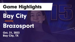 Bay City  vs Brazosport  Game Highlights - Oct. 21, 2022