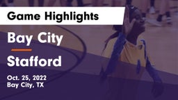Bay City  vs Stafford  Game Highlights - Oct. 25, 2022