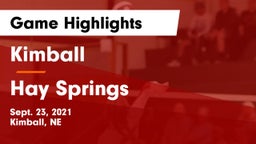 Kimball  vs Hay Springs  Game Highlights - Sept. 23, 2021