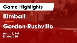 Kimball  vs Gordon-Rushville  Game Highlights - Aug. 25, 2022