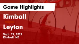 Kimball  vs Leyton  Game Highlights - Sept. 22, 2022