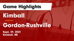 Kimball  vs Gordon-Rushville  Game Highlights - Sept. 29, 2022