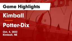 Kimball  vs Potter-Dix  Game Highlights - Oct. 4, 2022