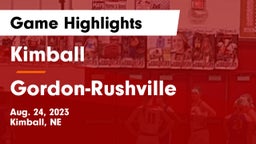 Kimball  vs Gordon-Rushville  Game Highlights - Aug. 24, 2023