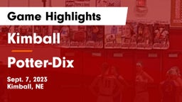 Kimball  vs Potter-Dix  Game Highlights - Sept. 7, 2023