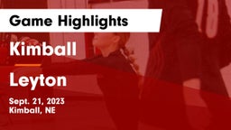Kimball  vs Leyton  Game Highlights - Sept. 21, 2023