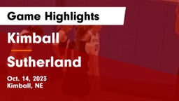 Kimball  vs Sutherland  Game Highlights - Oct. 14, 2023