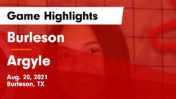 Burleson  vs Argyle Game Highlights - Aug. 20, 2021