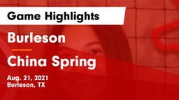 Burleson  vs China Spring  Game Highlights - Aug. 21, 2021