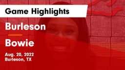 Burleson  vs Bowie Game Highlights - Aug. 20, 2022